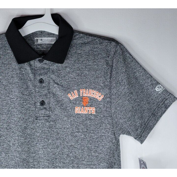 San Francisco Giants Mens Polo Shirt Size M Gray True Fan Genuine MLB NEW - Picture 2 of 5